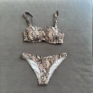 Shade & Shore snake print bikini set